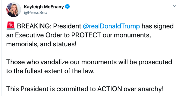 Суворе покарання за вандалізм: Трамп підписав розпорядження про захист пам'яток